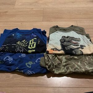 Wonder Nation Kids Pajamas - Blue and Green Sets